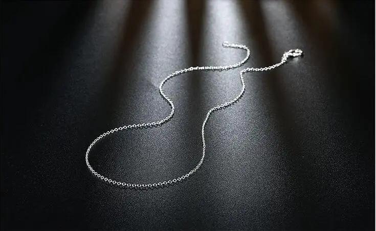 10pcs/lot Promotion! wholesale 925 sterling silver necklace, silver fine jewelry Rolo Chain 1mm Necklace 16 18 20 22 24"