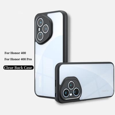 Für Honor 400 Pro Hülle Honor 400 Pro Cover Funda Coque Hart Transparent Weicher TPU Rand Stoßfest Rückseite Stoßfänger Honor 400 Pro