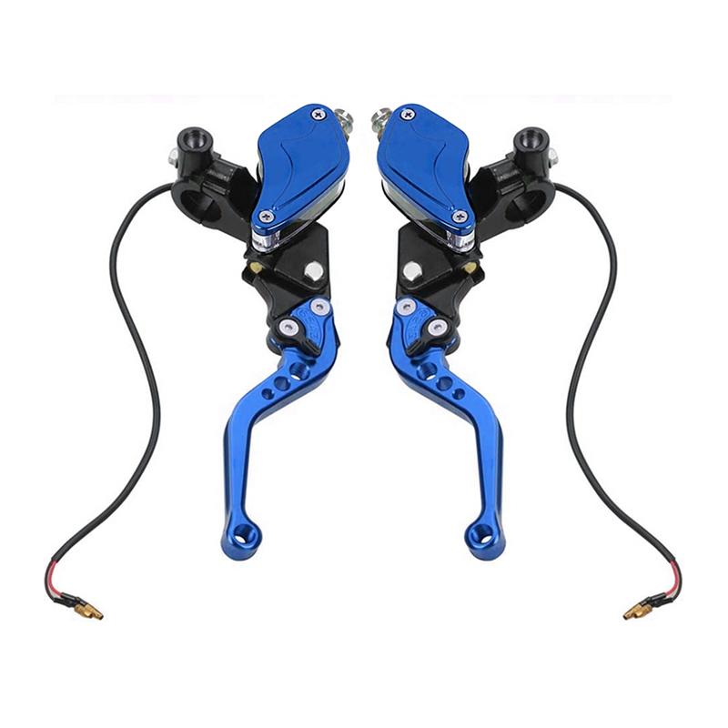 

Handlebar Master Cylinder Levers For Motorcycle Handle Hydraulic Brake Pump Clutch For 22MM Fitment синий