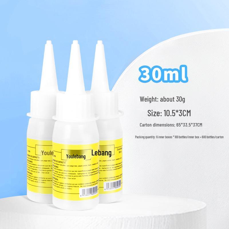 30ml Bastelkleber für Vliesstoff, Hanfseil & Knöpfe - Farblos & Transparent