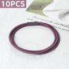 10pcs Simple Multi Loop Hair Bands Women Basic Solid Color Rubber Band Hair Accessories Headband Holder Scrunchies Gift for Girl