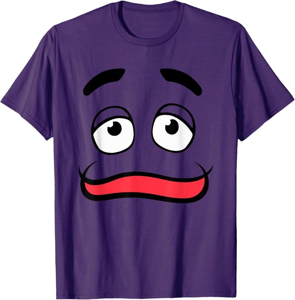 Grimace Face Funny Lazy Halloween Costume T-Shirt Unisex T-Shirt XXL