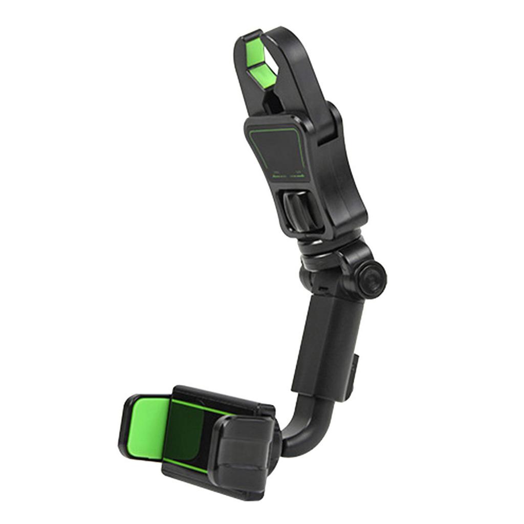 Mobile Phone Holder For Car Rearview Mirror 360 Rotating Cell Phone Rack Universal Auto Rearview Mirror Seat Hanging Clip Bracke