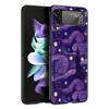 Cartoon Print Phone Case for Samsung Galaxy Z Flip 3 4 5 Folding Mobile Shell For Samsung Z Flip3 Flip4 Flip5 PC Hard Cover