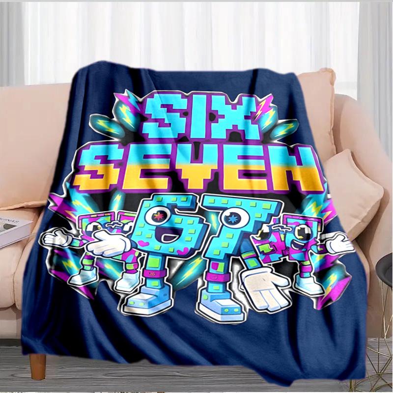 Space Adventure With Six Seven 67 Blanket Suitable for Sofas, Beds, Offices, And Camping - Perfect Gift for Halloween Christmas