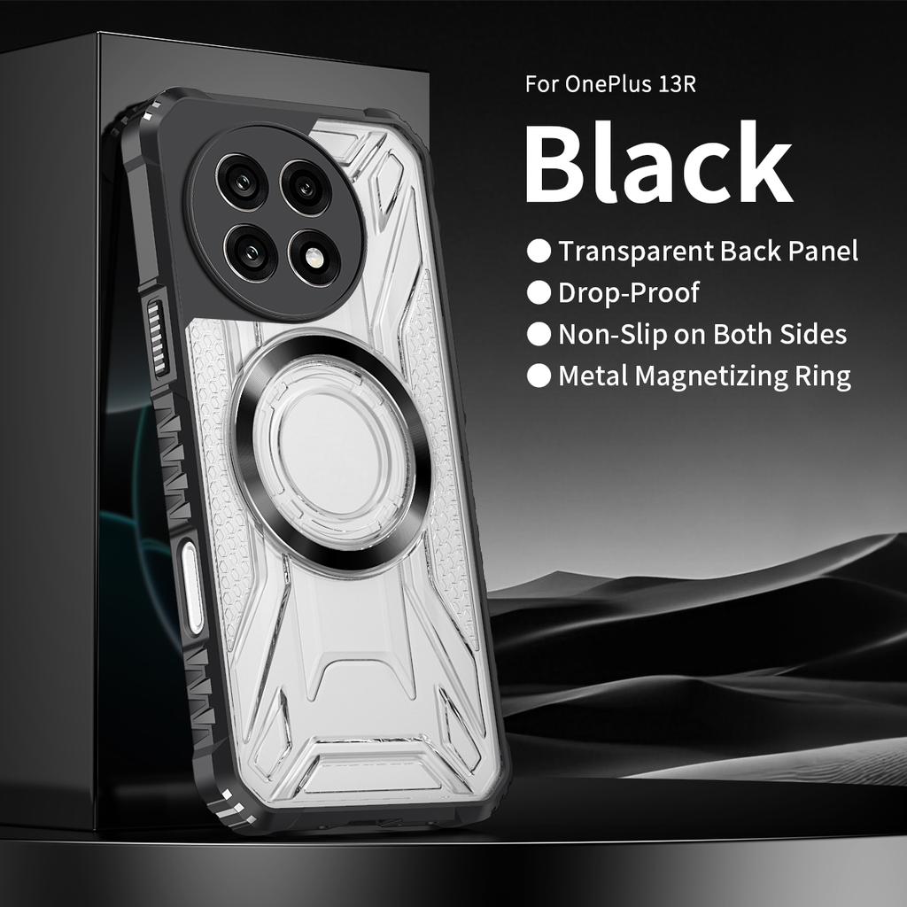 Frosted PC Military Grade Anti Drop Magsafe Magnetic Phone Case For OnePlus 13 13R Nord 4 Non-Slip Soft Full Bumper Cover