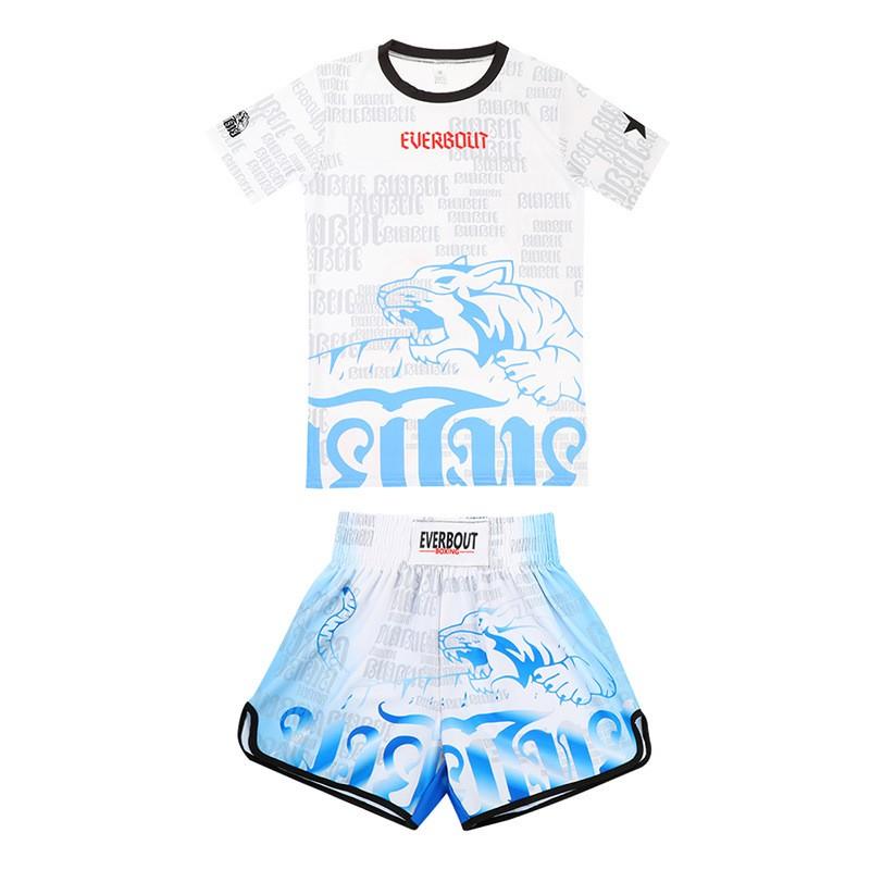 Breathable Cycling Jersey Set Short Sleeve Shorts Training Suit Boxing MMA Sanda Workout