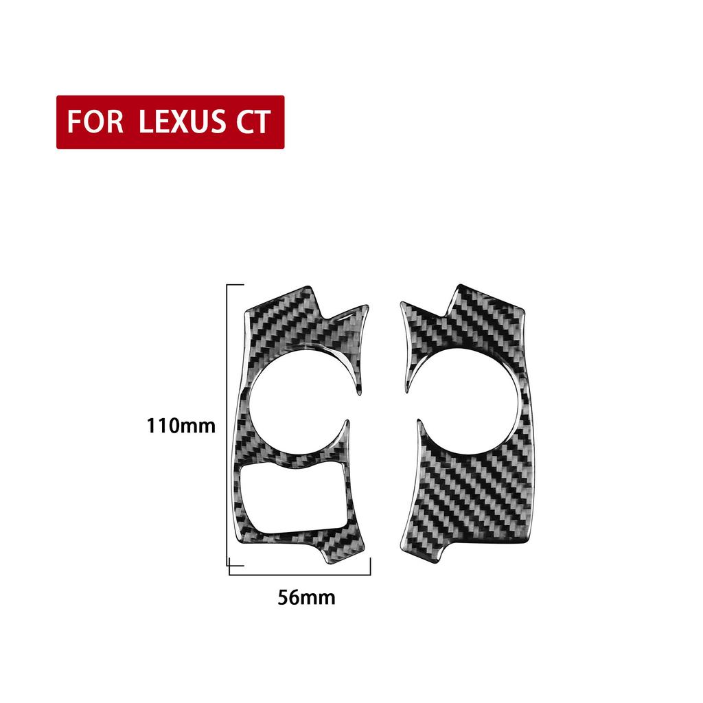 For Lexus CT 200h 2011 2012 2013 2014 2015 2016 2017 Accessories Carbon Fiber Interior Steer Wheel Button Trim