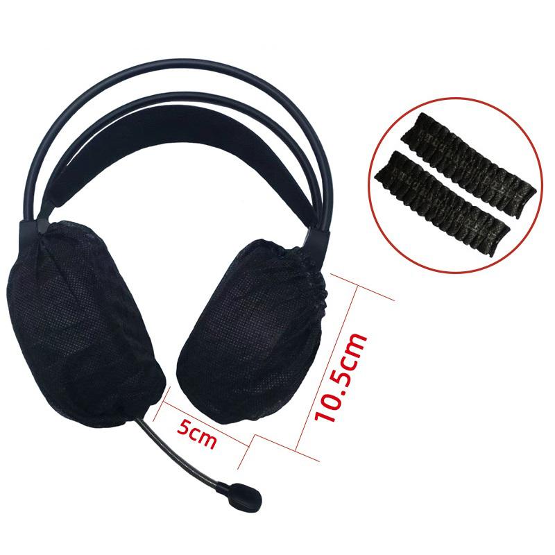 20Pcs/Bag Disposable Headphone Cover Nonwoven Earmuff Cushion 5-10.5Cm Headset Disposable Headphone Ear Covers