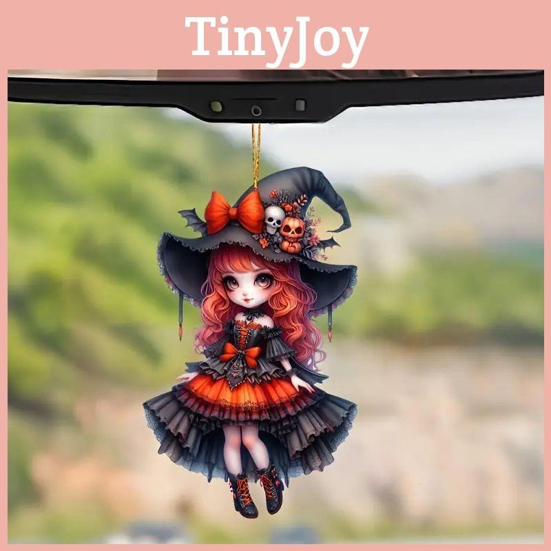 Halloween Car Acrylic Hanging Girl Pendant Auto Interior Accessories Driving