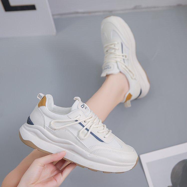 Forrest Gump Dad Shoes Women's New Spring New Breathable Mesh Sports Style White Shoes Ins Fashion Wholesale