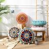 Round Floor Outdoor Cushion Cover 45cm Mandala Meditation Pillows Case Indian Tapestry