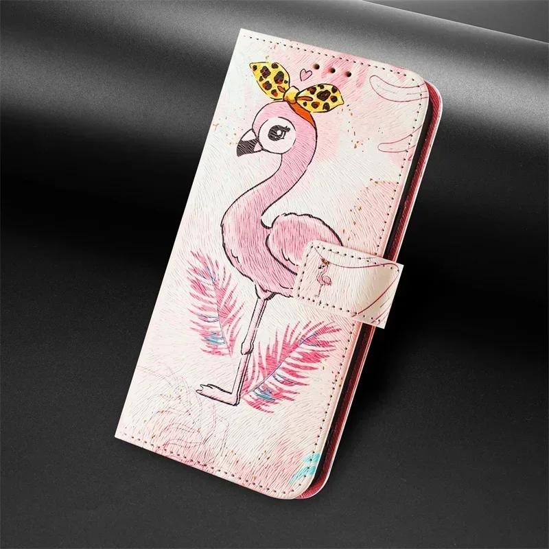 Pixel 9 Etui for Google Pixel 9 Pro XL Flip Funda Google Pixel 8a 7a 6a 8 Pro 5a 4a 5G Painted Pattern Leather Wallet Phone Case