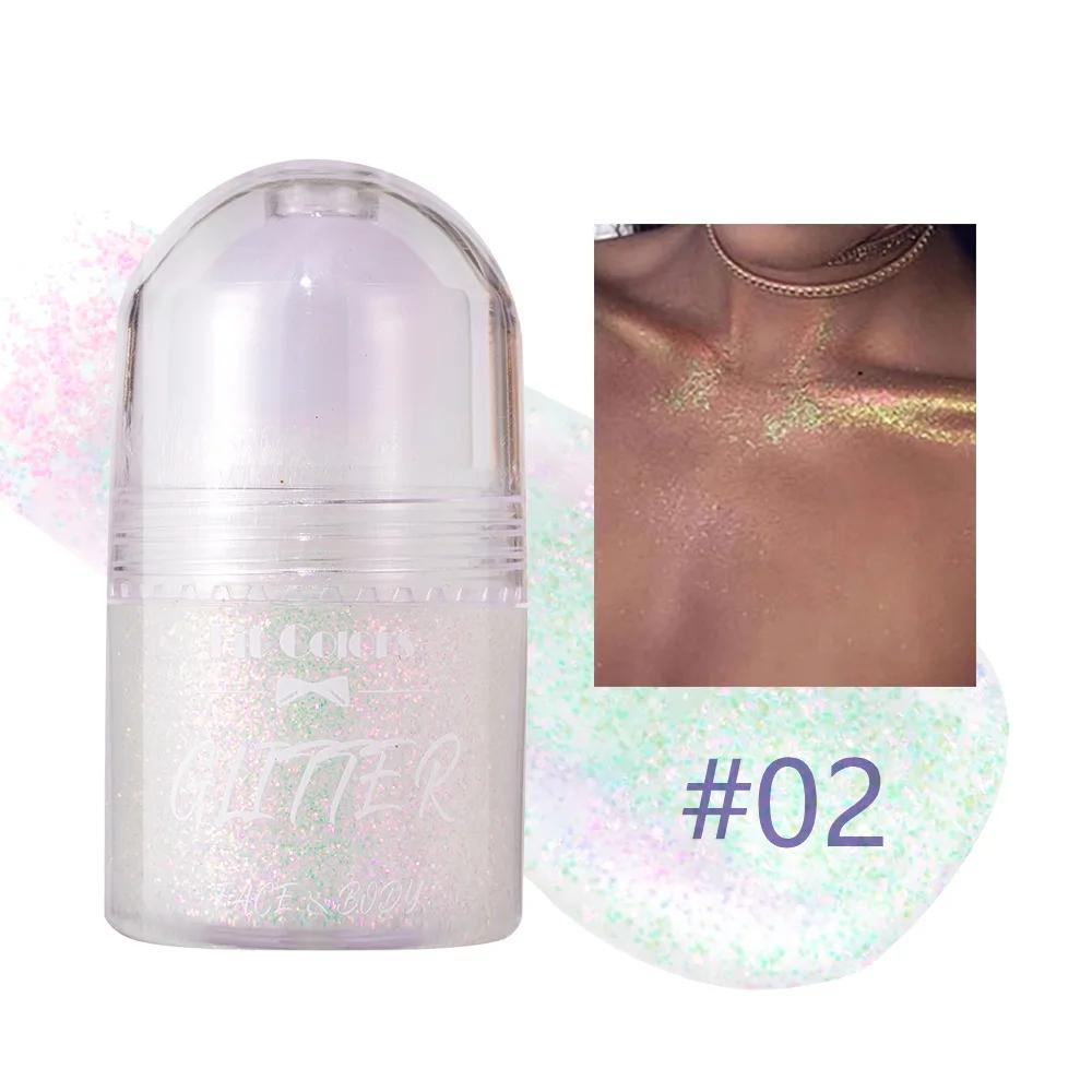 Paillettes roulantes Gel pailleté Peinture pour le visage et le corps Brillant liquide nacré Fard à paupières Illumine la scène Maquillage Décoration