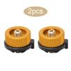 Pack of 2 Camping Stove Adapter Portable Cylinder Burner Valve Converter Outdoor Hiking Survival Cooking Accessory