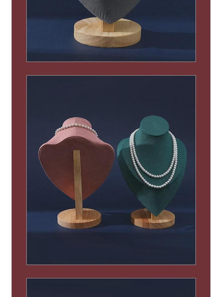 Fabric Multicolor Tapered Neck Jewelry Display Stand