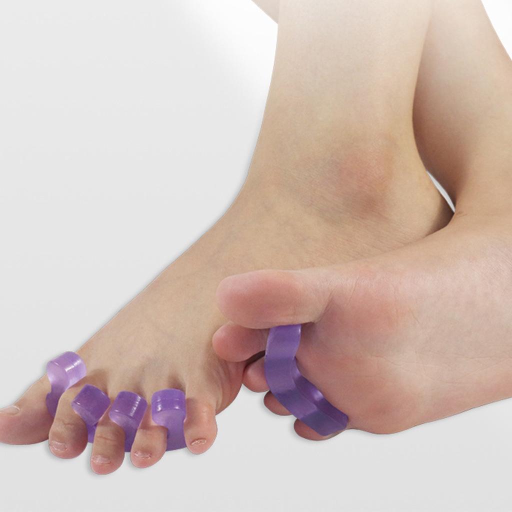 Toe Valgus Brace, Toe Overlap Corrector,Three Hole Blue Corrector Big Toe Separator