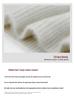 Baby Plush Autumn/Winter Soft Cashmere Color Block Knit Sweater - Women's Warm Button-Up Half-High Neck Base Layer.