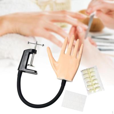 Mano de Práctica para Uñas Acrílicas, Mano de Maniquí de Práctica, Uña con Soporte DIY Nail Art