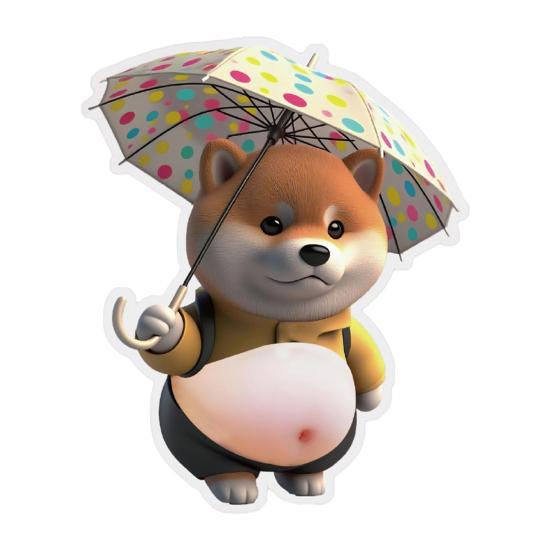 

Еластична наліпка на живіт собаки, зняття тривоги та стресу, мультяшна наліпка з собакою з товстим животом, іграшка-щеня для щипання живота, самоклейна наліпка з твариною для DIY C