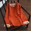 Johnature Women Vintage T-Shirts Spring Chinese Style O-Neck Long Sleeve Linen High Quality Female T-Shirts