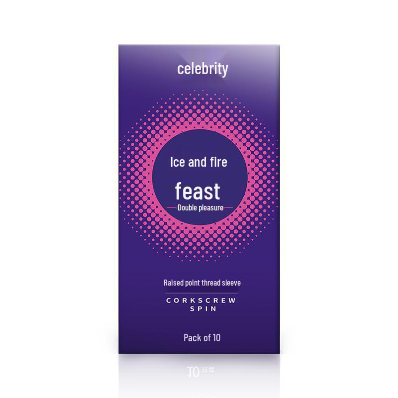 Ultra Thin Ribbed & Lubricated Condoms with Hyaluronic Acid - 10 Pack Adult Sex Toy