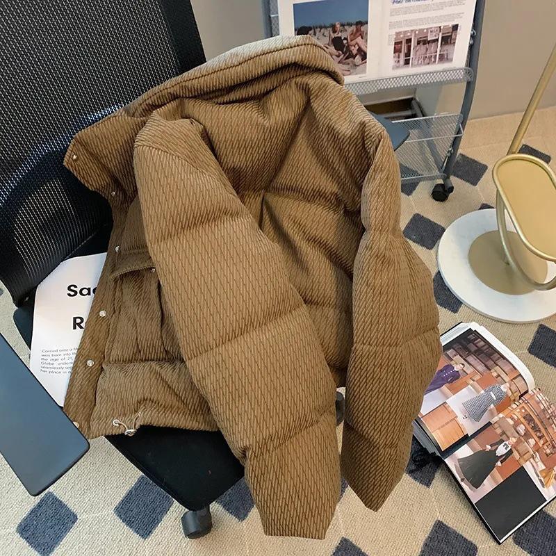 Women's 2023 Winter Cotton-Padded Short Jacket - Warm, Thick Stand-Up Collar, Trendy Versatile Design