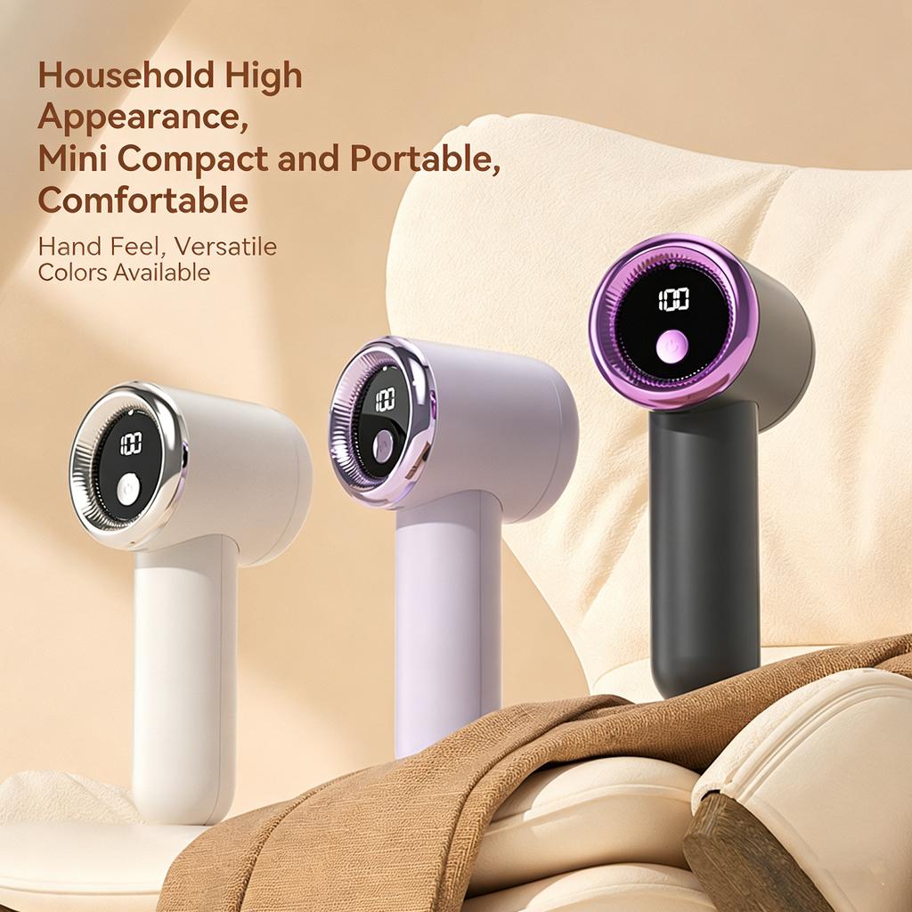 Electric Lint Remover Portable Fuzz Sweater Remover For Clothing Blanket USB Rechargeable Smart Digital Display Fabric Shaver