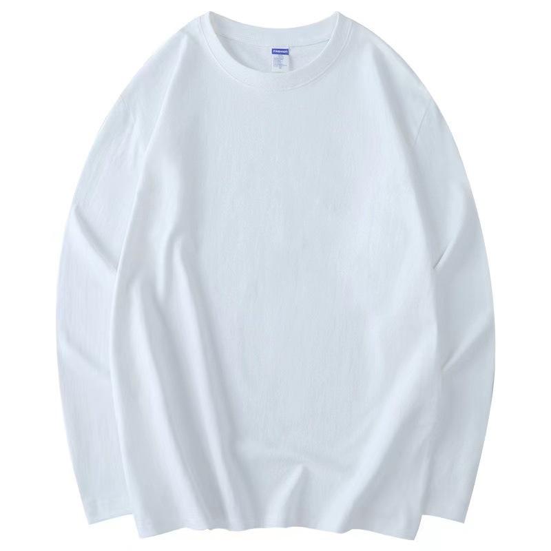 Summer Autumn Longsleeve Loose Causal Unisex Tops Cotton T-shirts Solid Multi Colors Long Sleeve Street Tees