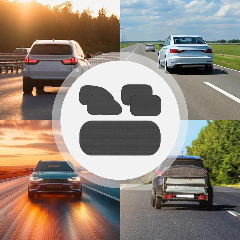 Car Window Shade Auto Window Shades 5 Pack Light Block Anti-Glare Cooling UV Protection Heat Resistant For Camping Outdoor