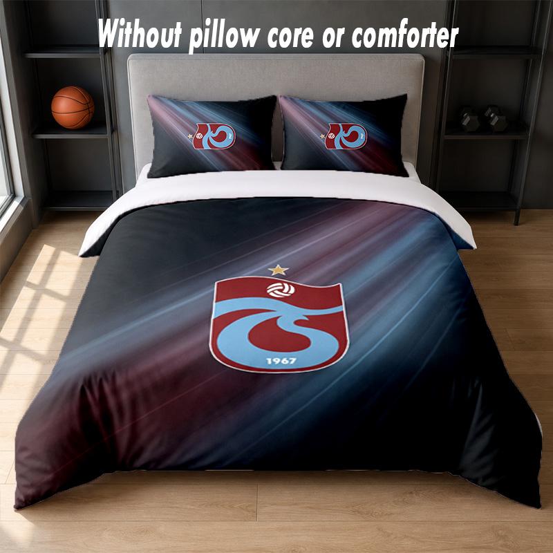 Trabzonspor FC Design Bed Bedding Set 1 Duvet Cover + 2 Pillowcases Soft Breathable Household Bed Linens