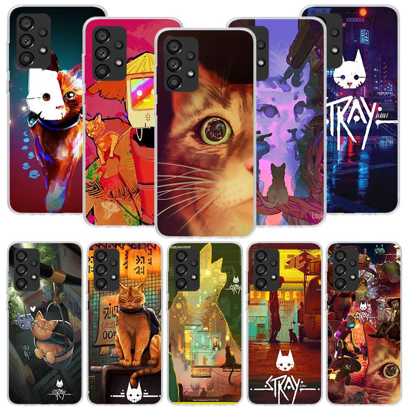 Stray Cat Game Phone Case for Samsung Galaxy A17 A16 A15 A14 A13 A57 A56 A55 A54 A53 A37 A36 A35 A34 A33 A26 A25 A24 A23 Galaxy