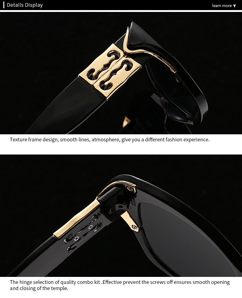 Cross-Border Export Decorative Cat-Eye Rhombus Sunglasses for Men and Women Lh219