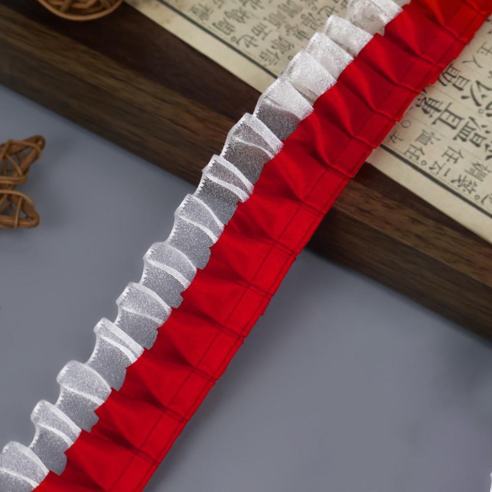 Clothing Decoration Pleated Lace Ribbon Double-layer Multiple Colors Decorative Trim Lace Trim Dress Decorative