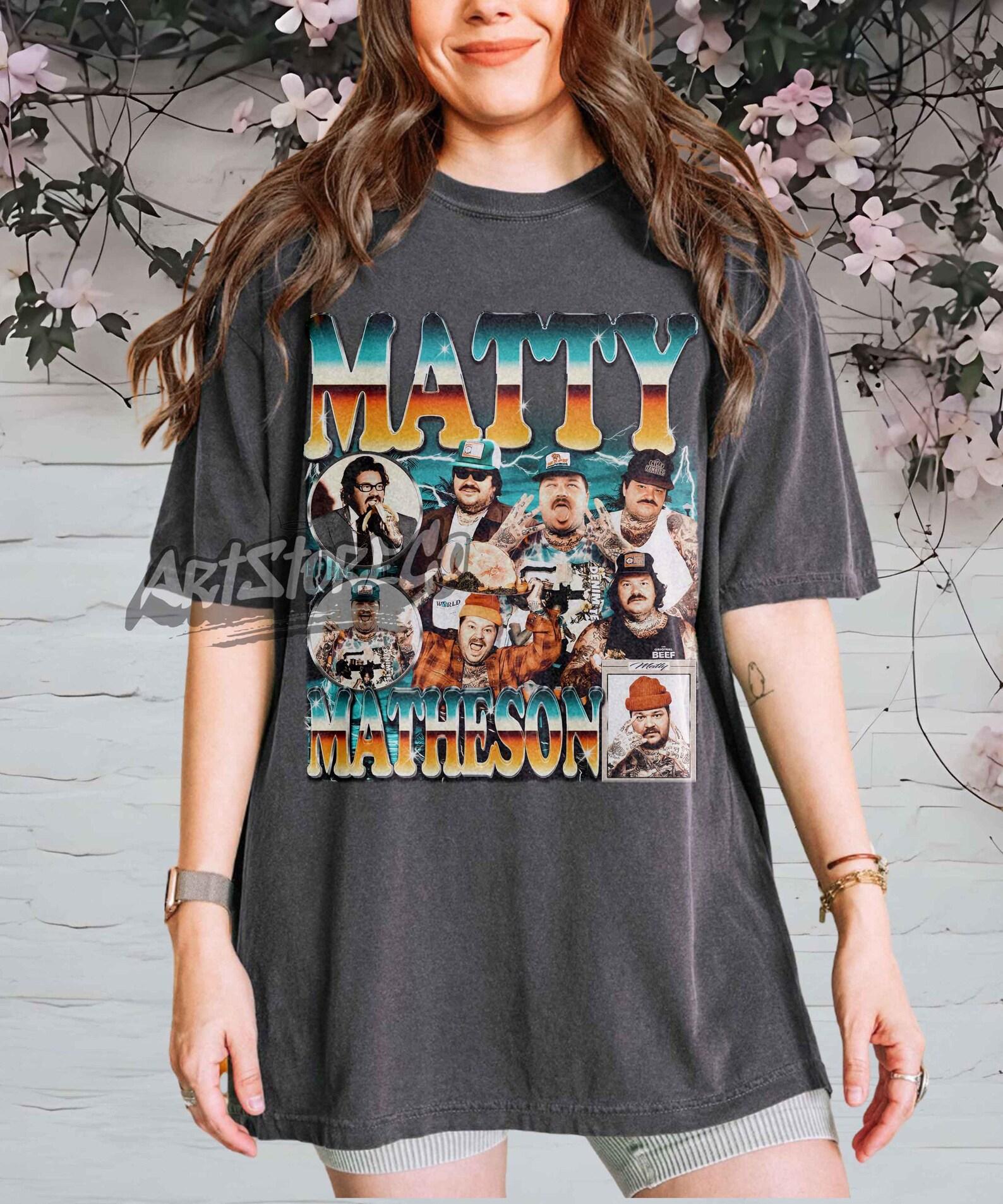 Matty Matheson Retro Collage Graphic Tee, Unisex Heavy Cotton Apparel 2XL