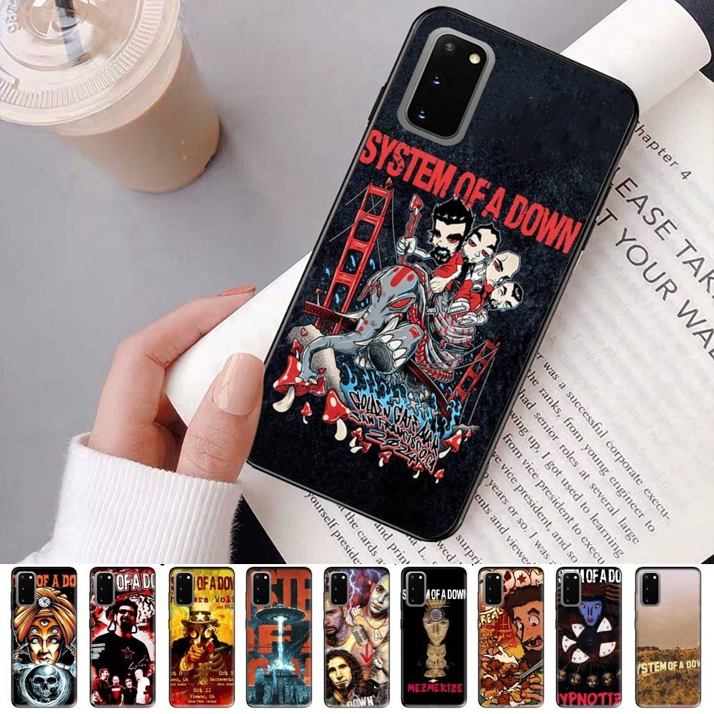 Metal Band System Of A Down Phone Case For Samsung S 24 Fe 25 Ultra Plus 20 Lite 21 30 22 23 24 22 Ultra 5G Fundas