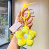 Fabric Trendy Flower Keychain Cute And Colorful Bag Accessory For Women