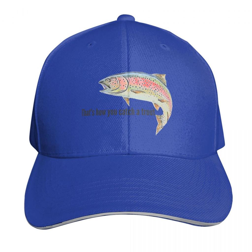 Trout lady Thats how you catch a trout Baseball Cap Thermal Visor Icon Luxury Unisex Hat Hat Unisex Luxury Unisex Hats Womens