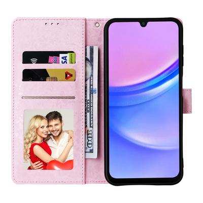 For Samsung Galaxy A16 5G/A16 4G Case RFID Blocking Flower Leather Phone Cover