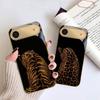 Leopard Background Black For IPhone 17Pro Max 16 17 Pro 15 Pro 14 13 Plus 12 Mini 11Pro Max XR 16E 17Air Golden Glass Phone Case