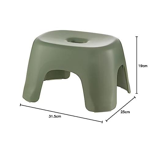 Richell Hayul Bath Stool, TL 20H, Green, 20cm, Made In Japan, Antibacterial, Bathroom Stool, Elevated, Caregiving, Mold-Resistant, Stylish, Magnetic,