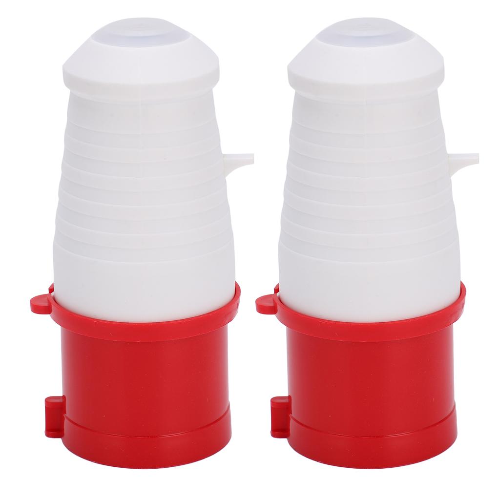 2PCS Industrial Connector 3 Phase 4 Pin 380415V 32A 3P+E IP67 for Airport Tunnel Railway Stadium