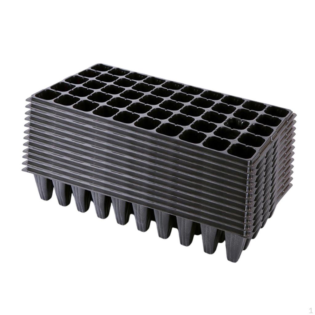 12 Pieces Nursery Seedling Trays with Hole Propagation Pot Portable Drainage Growing