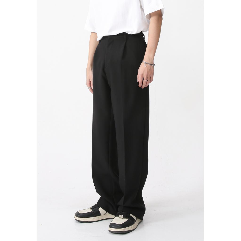 Men's Spring New Product Basic Loose Straight Mid Waist Drop Casual Pants