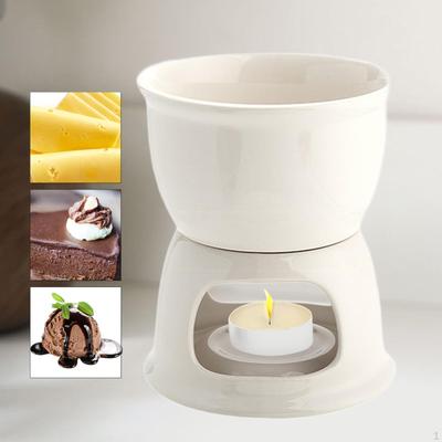 Creuset en céramique pour fondue au chocolat et au fromage