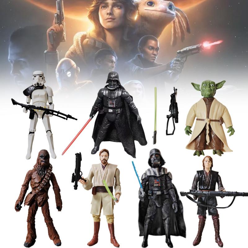 Star Wars Akční figurky Černý Sith a Bílý Clone Trooper 3,75 palce Kloubové PVC Sběratelské předměty