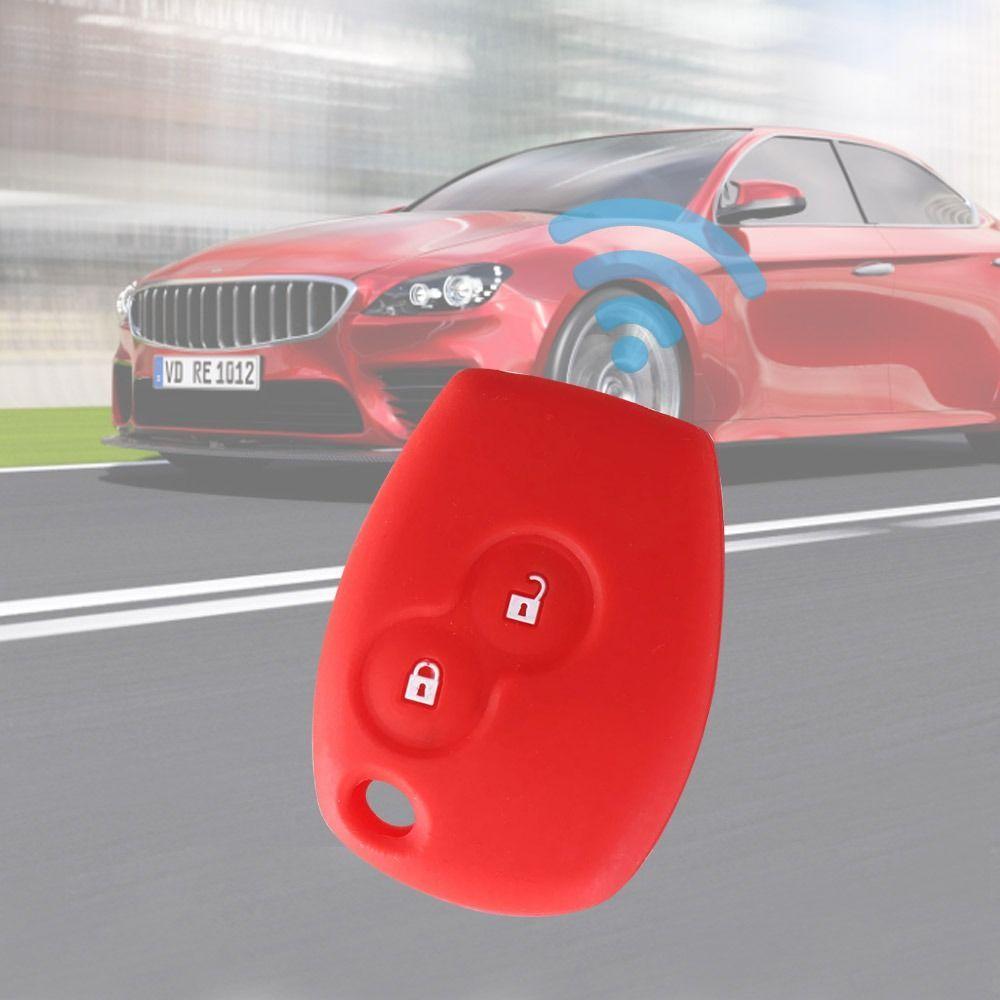 Renault/Kangoo/Dacia/Scenic/Megane/Sandero/Captur/Twingo/Modus 2 Tasten Silikon Fernbedienungsschlüsselhülle Schlüsselschutz Auto Zubehör