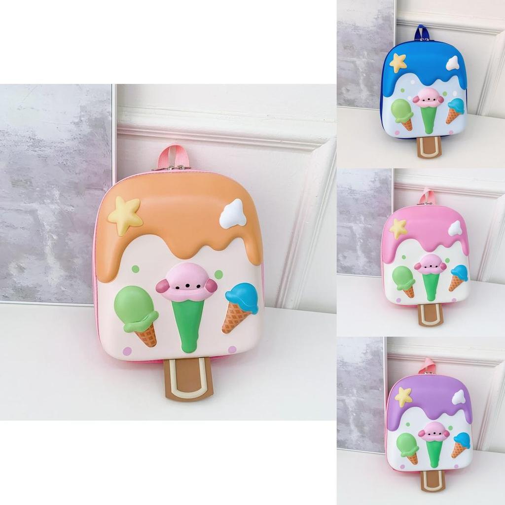 Childrens Cartoon Ice Cream Backpack With Oxford Fabric For Preschool Kids