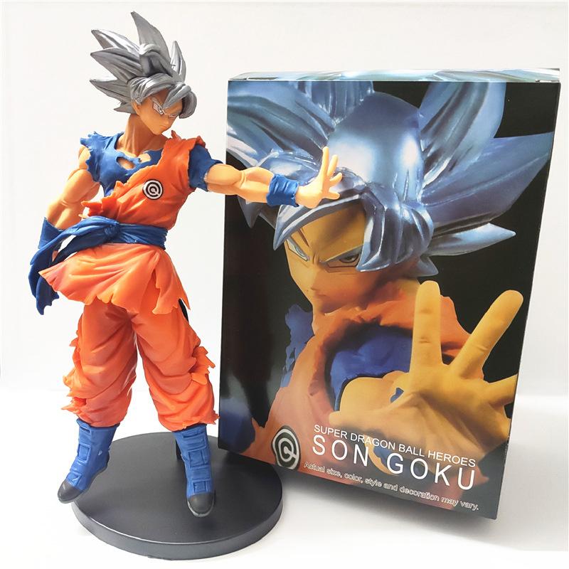 

24 см НОВАЯ аниме-фигурка Dragon Ball Z Son Goku Kakarotto Saiyan Ultra Instinct Migatte No Gokui Ultimate Action Figure Модель No Box
