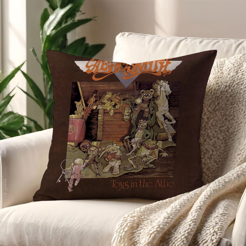 Rock Band A-Aerosmith aerosmith cushion cover For Pillow Printing Sofa Decoration Home Car Room Coffee Office Nordic Simplicity